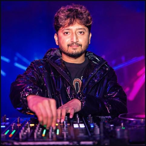 DJ AJ performance portrait